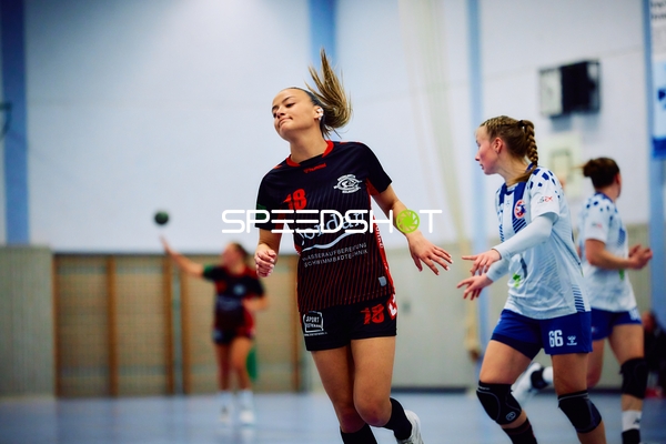 Dynamischer Wurf im Handballspiel