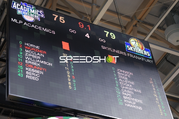 Spielstandanzeige in der Sap Arena