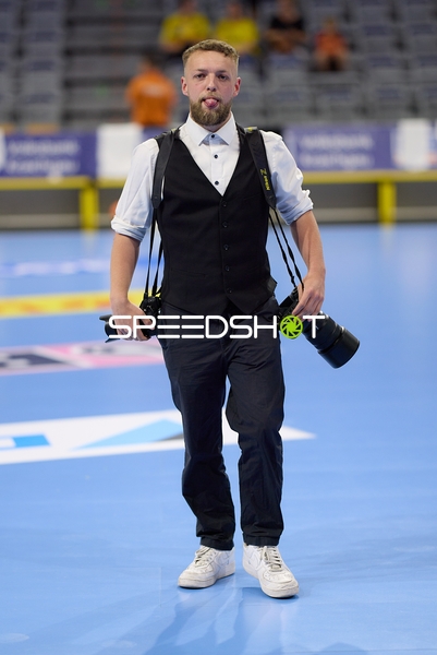 Fotoaufnahme Max Krause (99;Rhein Neckar Löwen) Elias Kofler