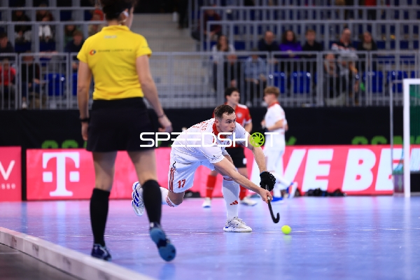EuroHockey Indoor Championship 2026 - Patryk PAWLAK (17; Polen) mit Ball
