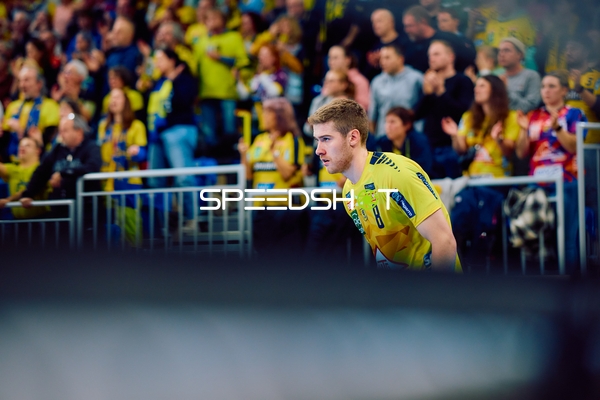 Tim Nothdurft von den Rhein Neckar Löwen konzentriert sich auf das Spiel.