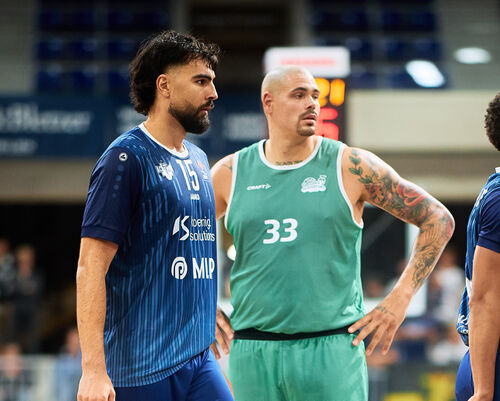 Spieler auf dem Court