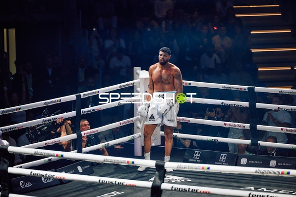 Boxer Schwergewicht in Ringside Zone