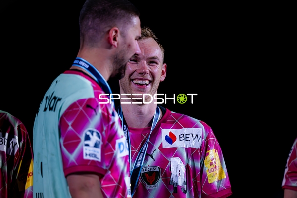 Spieler der Füchse Berlin in der Halle