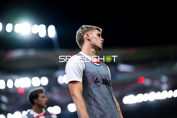 Spieler beim Aufwärmen