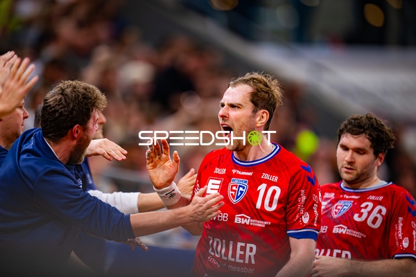 Torjubel Tom Wolf (10;SG BBM Bietigheim), Jonathan Fischer (36;SG BBM Bietigheim)