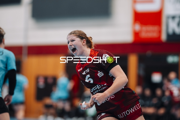 Nina Engel (6; HSG Bensheim/Auerbach) jubelt