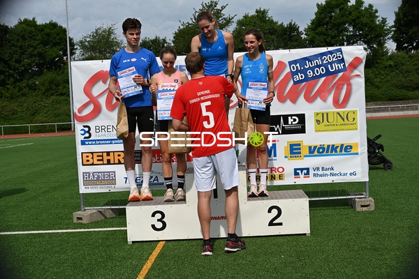 Siegerehrung TVE Sommerlauf Edingen