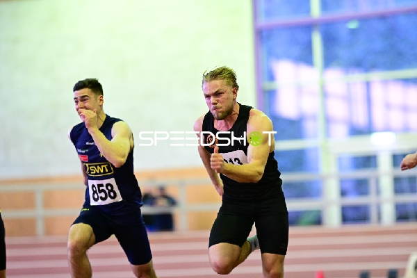 Sprintduell Hohmann Tobias (313; SSC Koblenz-Karthause) gegen Leitz Florian (858; Post-Sportverein Trier)