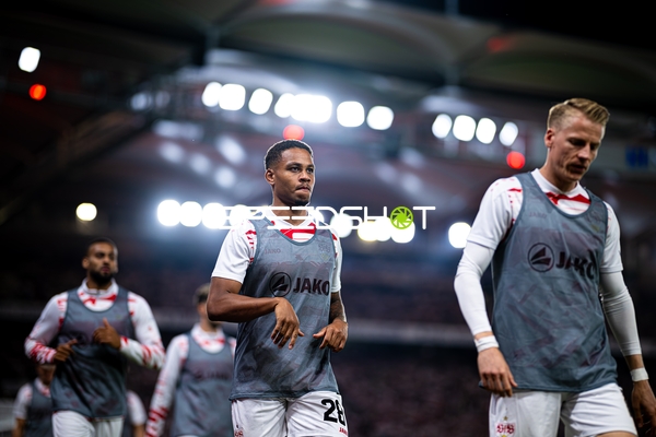 Spieler beim Aufwärmen