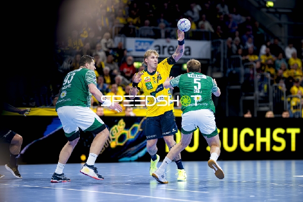 Wurf von Edwin Aspenbäck (78; Rhein Neckar Löwen)