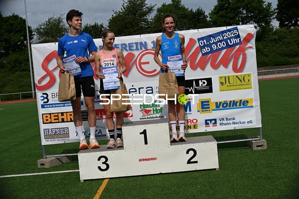 TVE Sommerlauf Edingen 2025 Siegerpodest