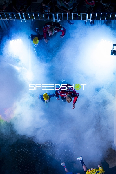 Szene mit Spielern von Rhein Neckar Löwen