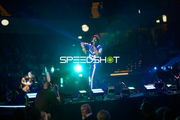 Rapper auf der Bühne