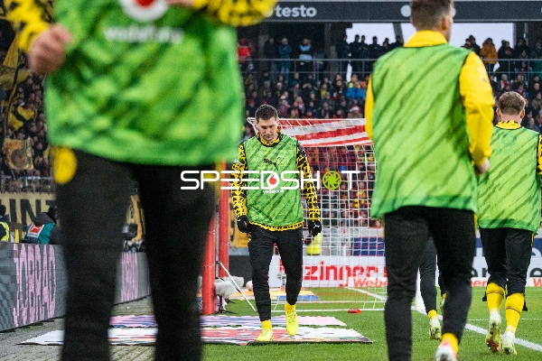 Spieler beim Aufwärmen