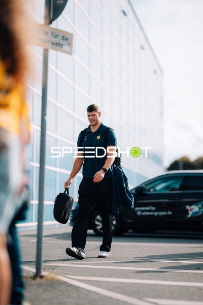 Spieler Sebastian Heymann (13; Rhein Neckar Löwen) läuft außerhalb