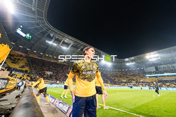 Spieler beim Aufwärmen