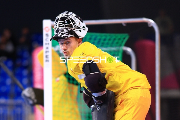 Torwart Necip CILKIZ (26; Türkei) fokussiert im Tor