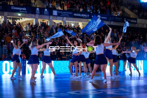 Cheerleader mit Fahnen