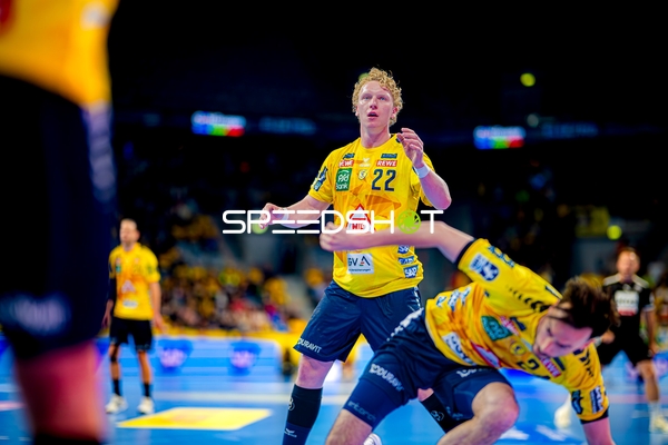 Spielszene mit Gustav Davidsson (22;Rhein Neckar Löwen)