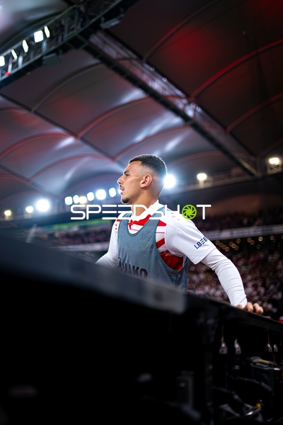 Bouanani beim Aufwärmen