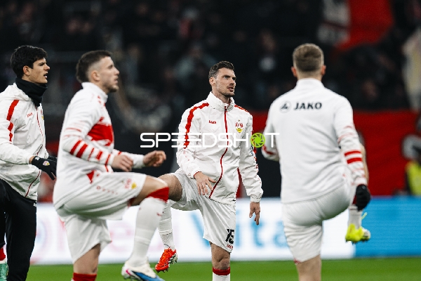 Spieler beim Aufwärmen