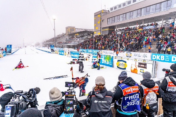 Biathlon, BMW IBU WORLD CUP BIATHLON, Sprint Frauen 7,5 km, Oberhof, Deutschland, Ziel