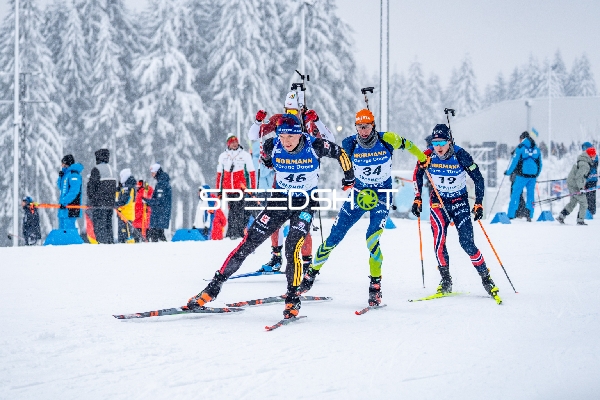 Biathleten in Verfolgung Oberhof