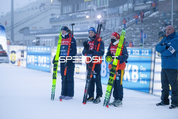 Biathletinnen von Biathlon Frauen in Oberhof