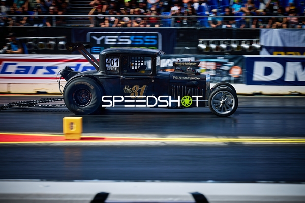 Dragster auf der Quartermile