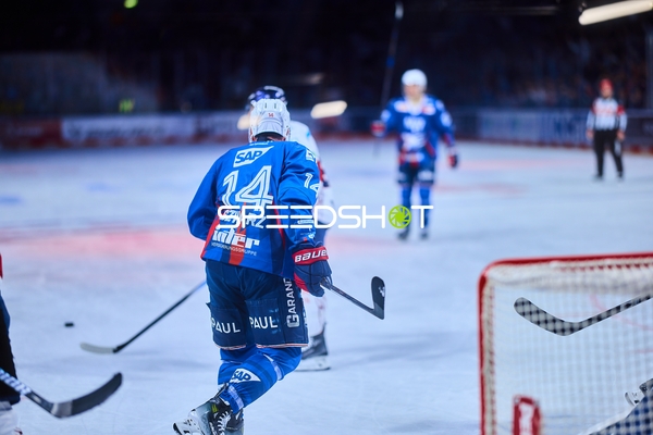 Adler Mannheim Spieler in Aktion