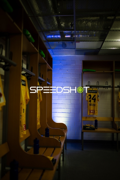 Umkleidekabine der Rhein Neckar Löwen