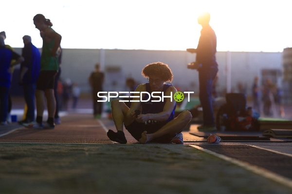 Athlet Jacques LABROUE (108; LG Region Karlsruhe) beim Weitsprung