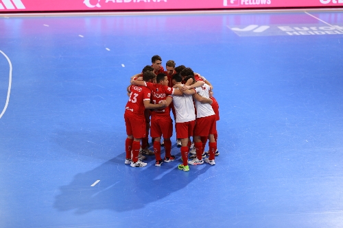 Teamkreis von Schweiz in Aktion