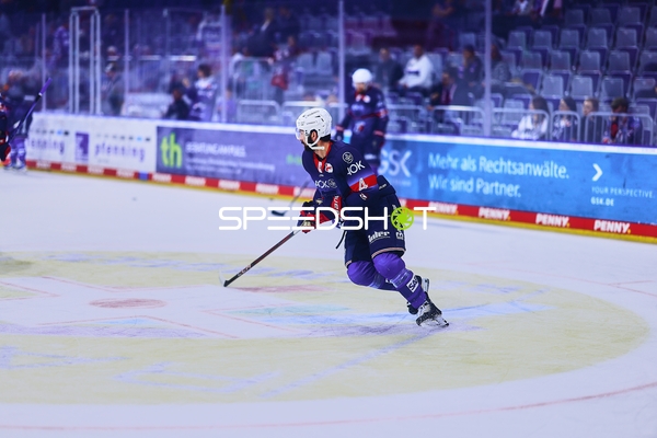 Skating During Intense Playoff Match