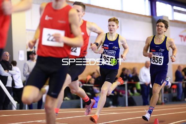 Sprintduell mit Hoppe Maximilian (855; Post-Sportverein Trier) und Knopp Theo (856; Post-Sportverein Trier)