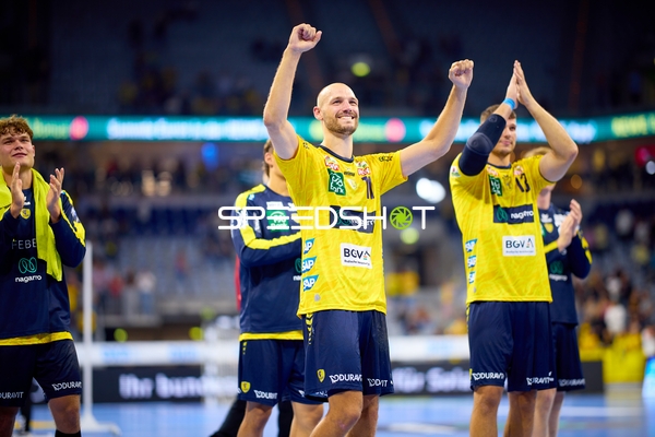 1. Handball-Bundesliga: Rhein Neckar Löwen jubelt nach Tor