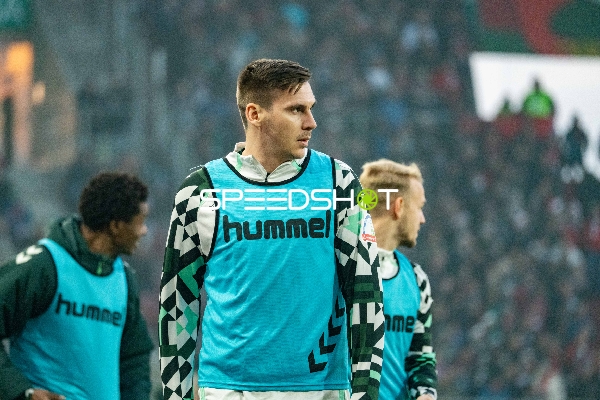 Spieler beim Aufwärmen