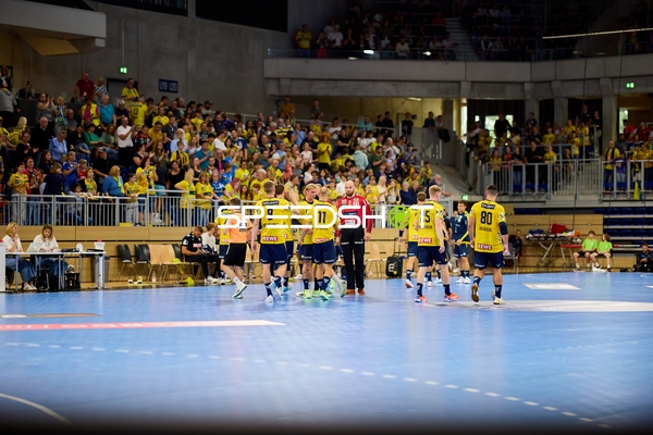 Handball Mannschaft versammelt sich