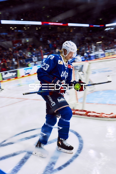 Spieler der Adler Mannheim auf dem Eis