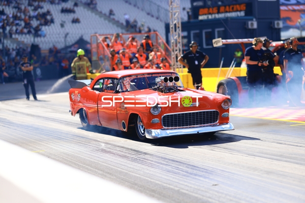 Drag Racing Rennwagen am Start