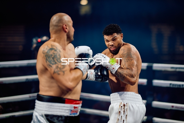 Boxer Schwergewicht in Ringside Zone