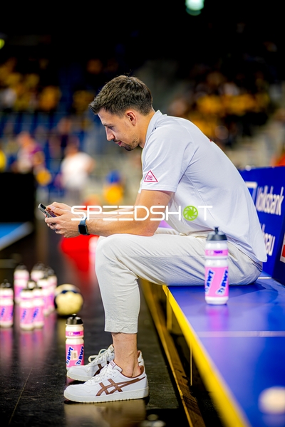 Pause mit Ivan Martinović (5;Rhein Neckar Löwen)