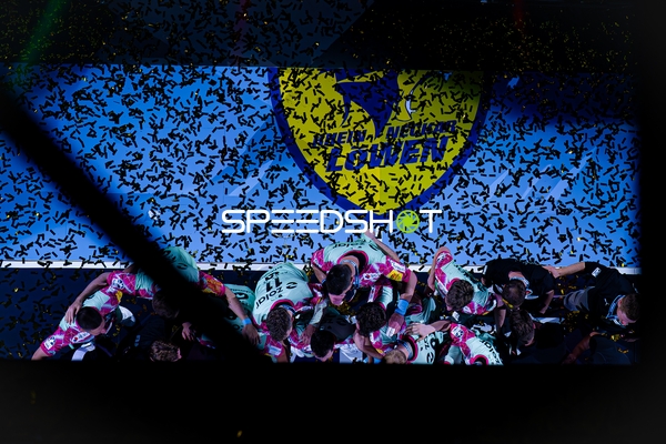 Mannschaftsjubel Rhein-Neckar Löwen