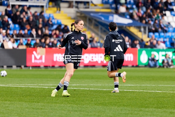 Spieler beim Aufwärmen