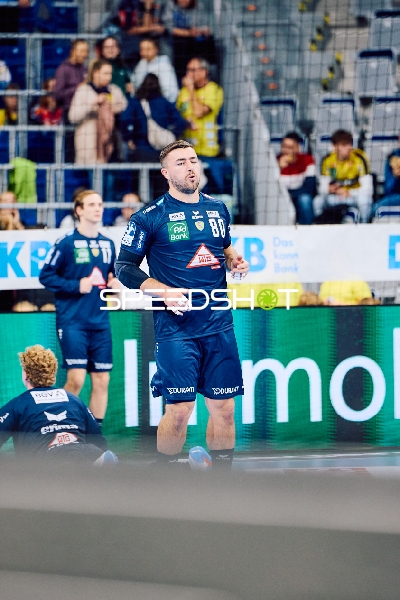 Spieler bereitet sich auf den Angriff vor