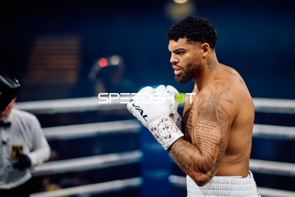 Boxer Schwergewicht in Ringside Zone