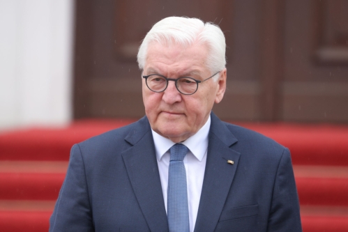 Frank-Walter Steinmeier bei öffentlichem Auftritt
