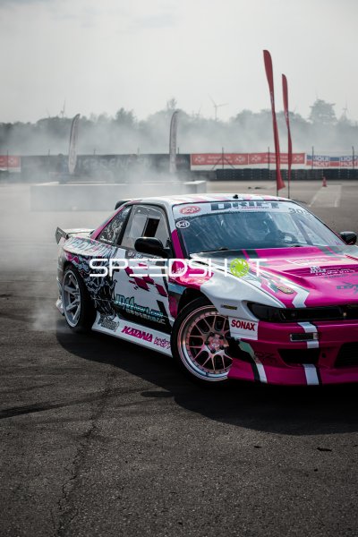 Nissan PS13 #309 von Andreas Garussov (Oyboy Drift) driftet am Lausitzring