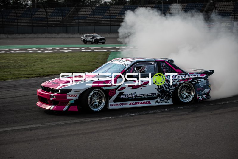 Nissan PS13 #309 von Andreas Garussov (Oyboy Drift) driftet am Lausitzring
